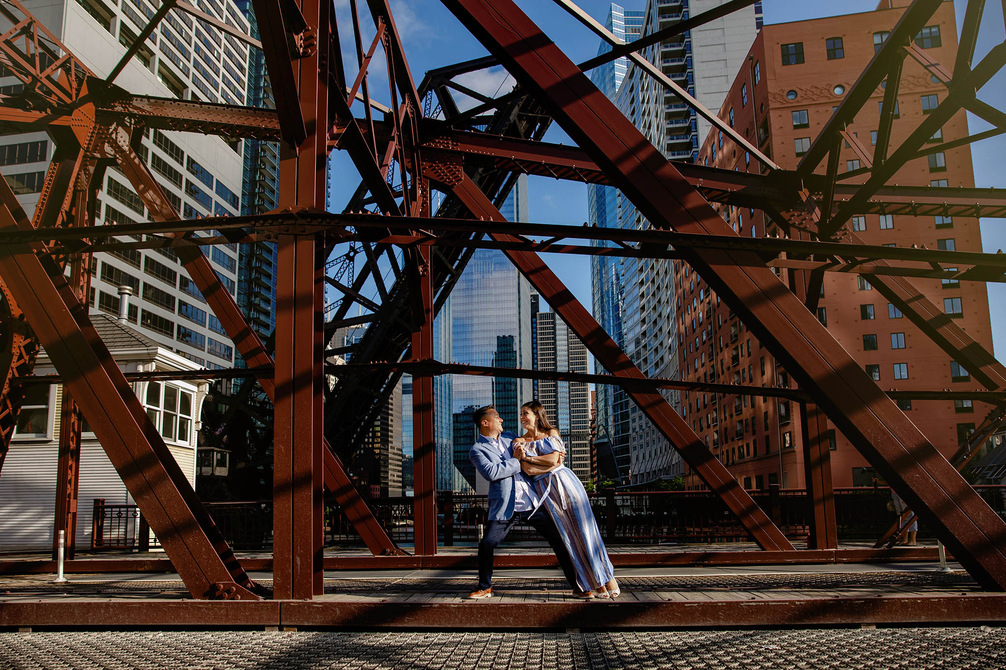 Downtown Chicago engagement session